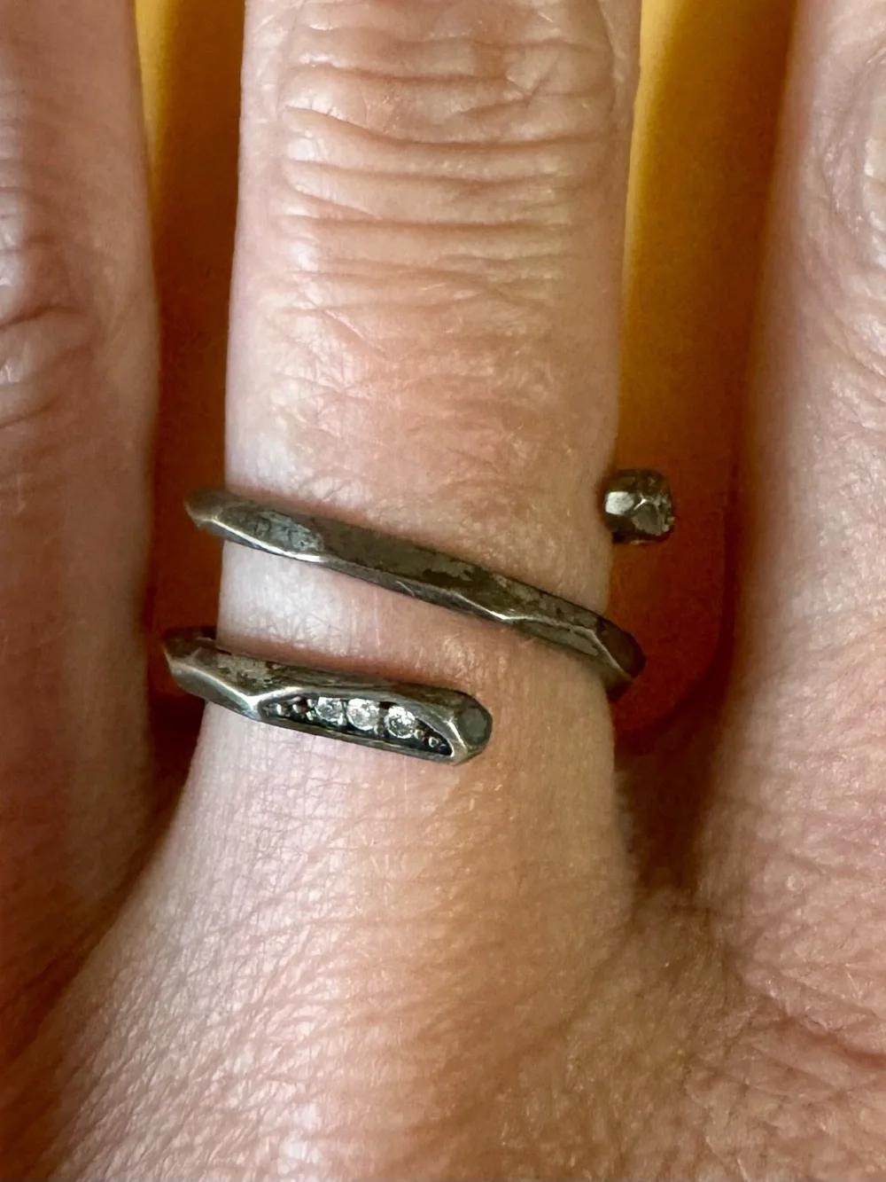 Kendra Scott Black Spiral Snake Wrap Ring